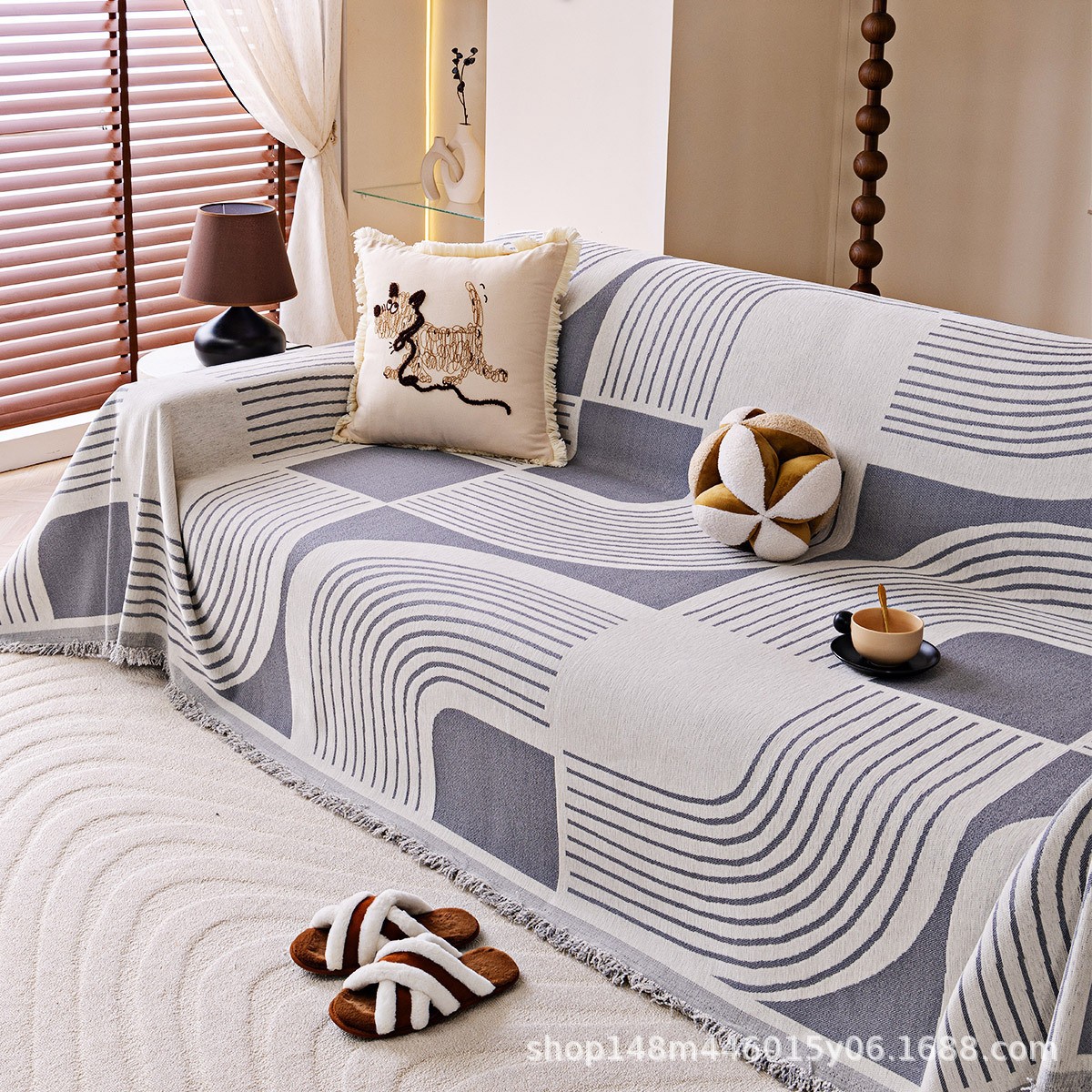 Funda de sofá universal para todas las estaciones, tela suave de alta calidad, diseño elegante transfronterizo