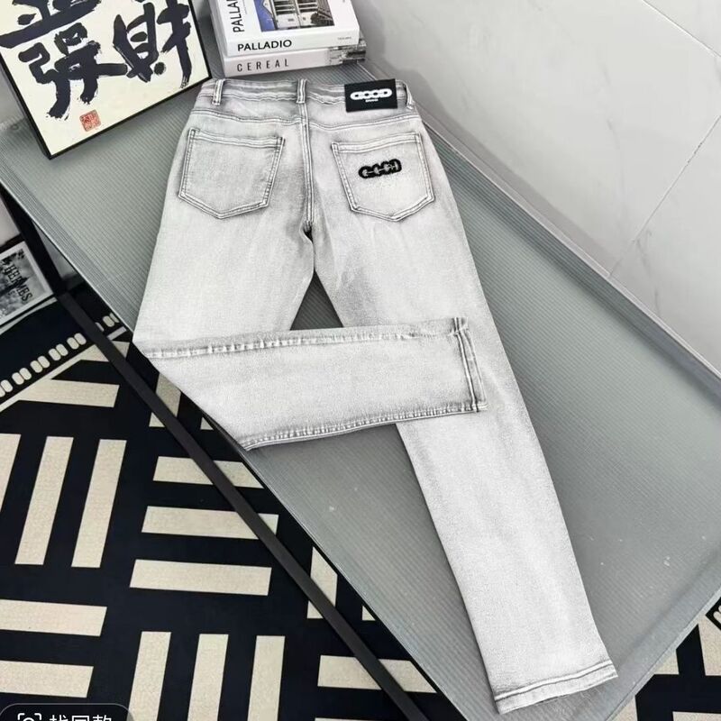 Trendy Influencer-Style Good Letter Embroidery Slim Fit Fashion Stylish Versatile Straight-Leg Jeans Trendy Influencer-Style Good Letter Embroidery Slim Fit Fashion Stylish Versatile Straight-Leg Jeans