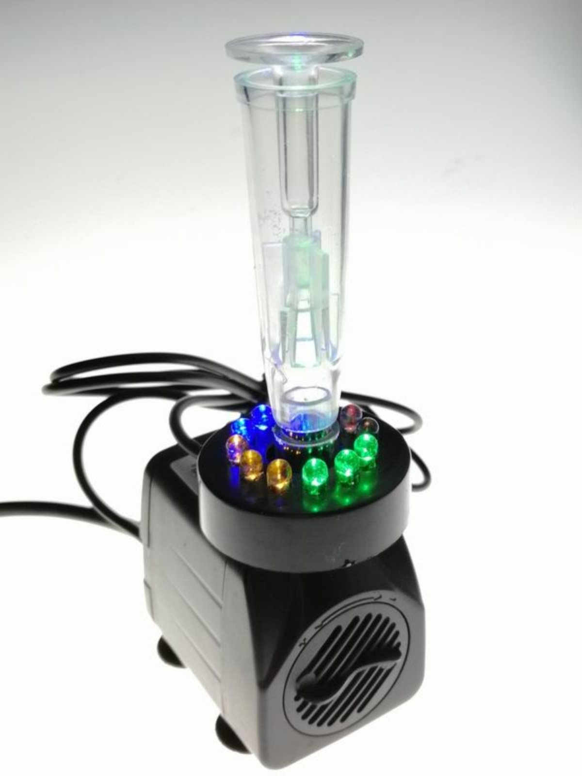 小泵喷泉头造景鱼池喷头喷泉泵工艺品假山陶瓷流水透明蘑菇苹喷头