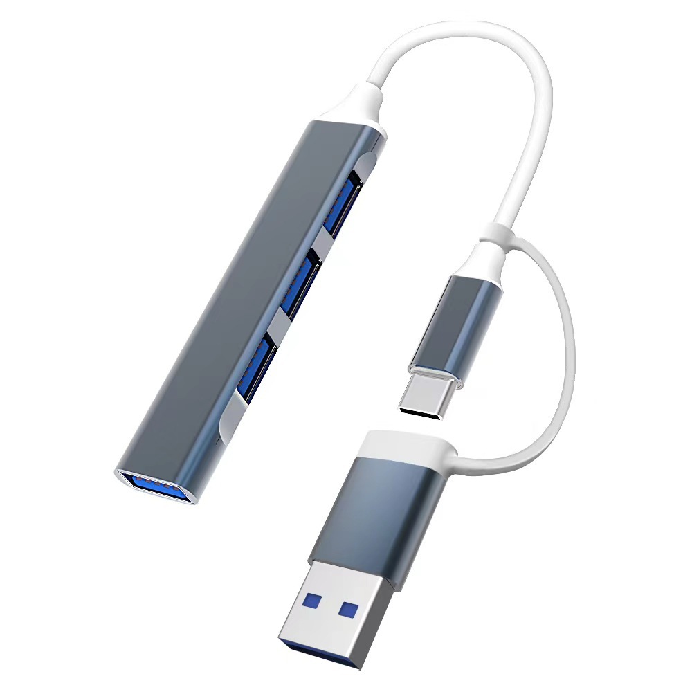 Base de conexión 8 en 1 con USB 3.0, lector de tarjetas TF/SD, hub de expansión tipo C para portátil con doble puerto. image 18