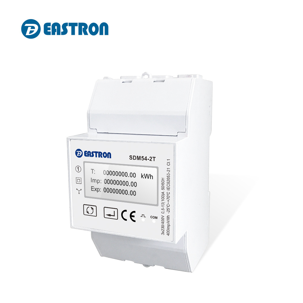 东鸿SDM54-2T多功能智能电表 欧盟MID认证可用于充电桩和光伏X20