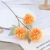 3 header chrysanthemum simulation flower ping -pong chrysanthemum 3 thorns ball chrysanthemum wedding fake flower silk flower decorative flower home decoration spot