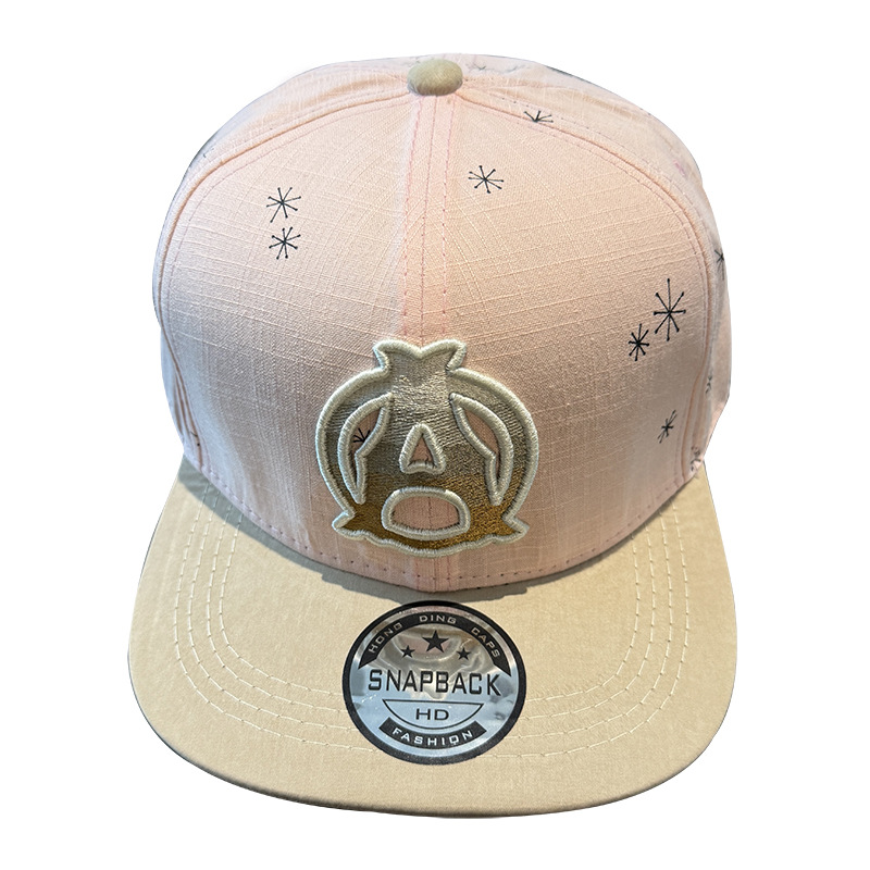 Sombrero plano Sombrero de hip-hop para niños Primavera y verano Thin A Letter Sombra de todo fósforo Protector solar Gorra de béisbol Sombrero recto Circunferencia para la cabeza