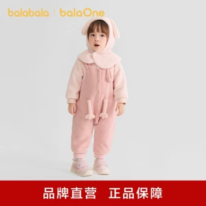 Комбинезон Balabala для новорожденных новинка 2025 года зимняя детская одежда милый комбинезон имитация стиля шерпа