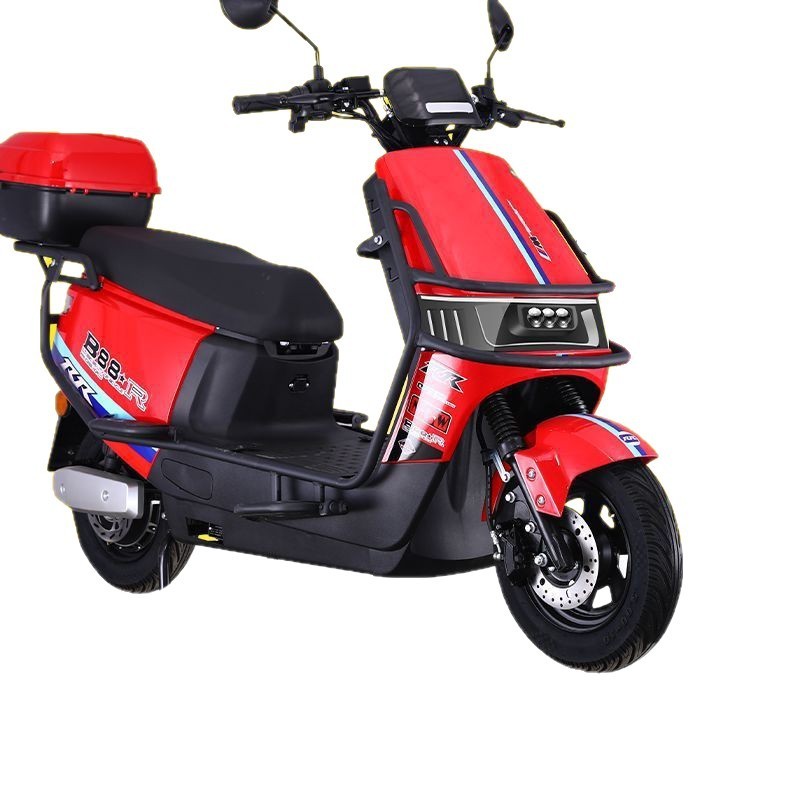 ビッグレッド牛 96v3000 ワット電気自動車バッテリー車電動バイク長距離ランニングキング 72v 男性と女性のスクーターテイクアウト|undefined
