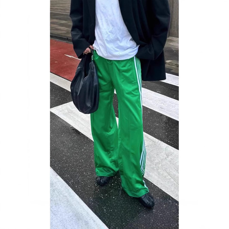 Amazon Cross-Border New Spring Versatile High Street Loose Straight Casual Pants for Men and Women Sports Style Export