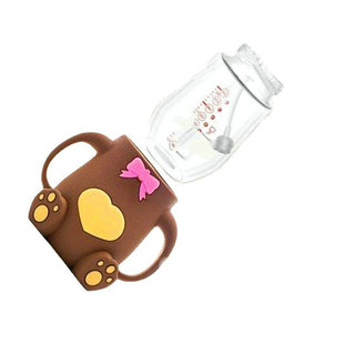 Pvc Soft Rubber 3D Cup Leather Stainless Steel Kidsren's Thermos Cup Cover Silicone Bear Paw Cup Cover Heat Insulation Cup Cover