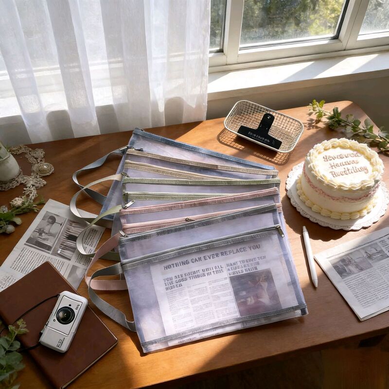 A4 Double-Layer Zipper Bag Newspaper Material Storage Bag Artwork Display Bag Art Painting Bag Children's Puzzle Storage A4 Double-Layer Zipper Bag Newspaper Material Storage Bag Artwork Display Bag Art Painting Bag Children's Puzzle Storage