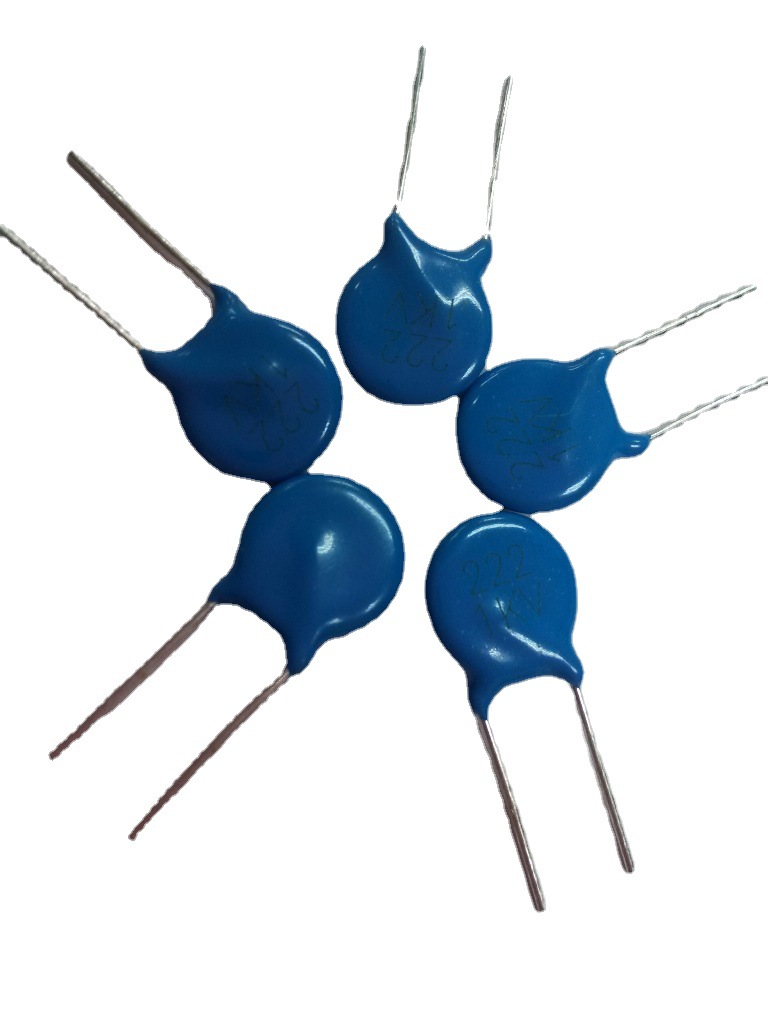 松家陶瓷电容高壓瓷片電容CC222M1KV腳距5插件藍色厂高压滤波专用