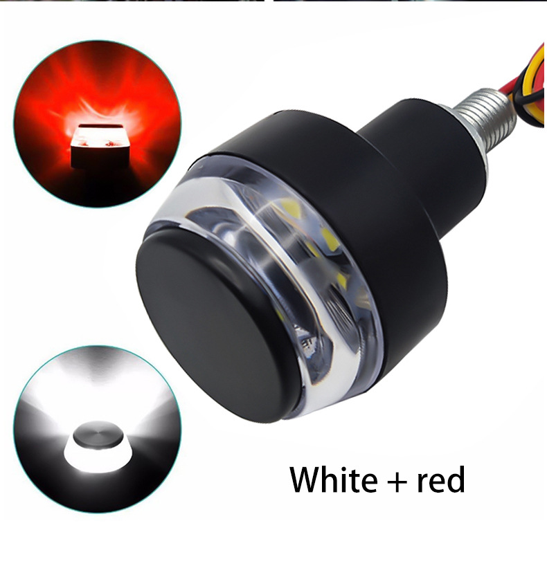 Source Factory Motorcycle Handlebar Turn Signal Plastic Shell Led High-Brightness Modified Mountain Bike Light Headlight