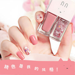 Nail polish non-bake long-lasting color-changing twin-cross border nail art set oily double color nail polish peeling-resistant