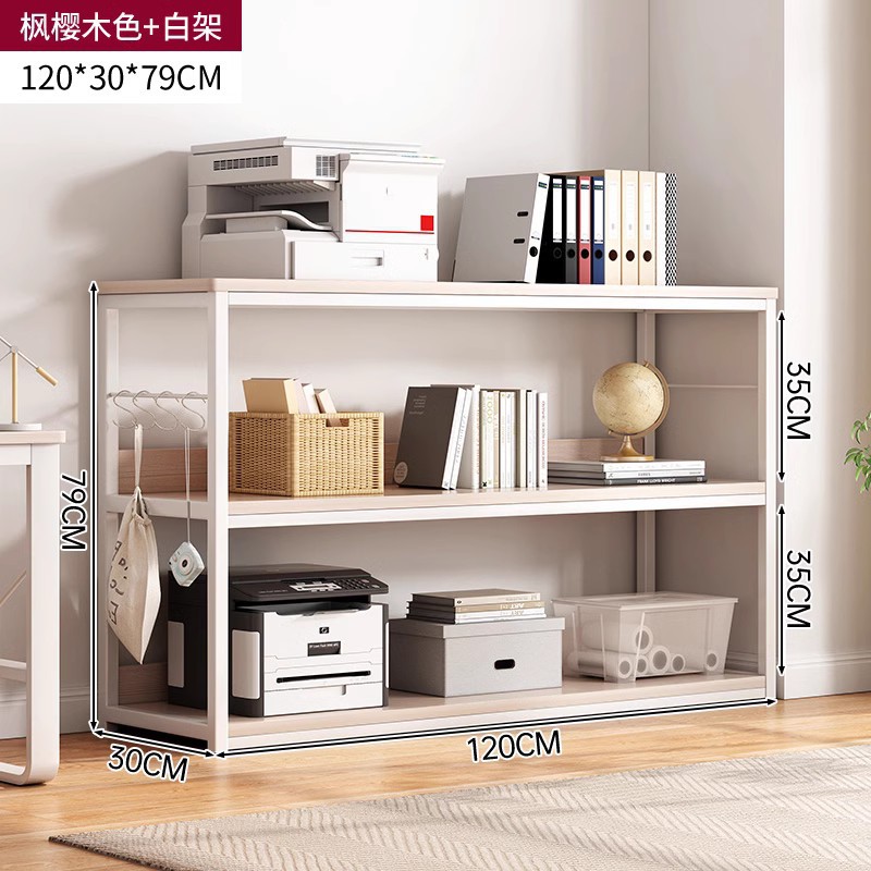 Estante de almacenamiento de piso integrado contra la pared estante de almacenamiento multicapa estante de biblioteca estante de oficina estante de almacenamiento armario