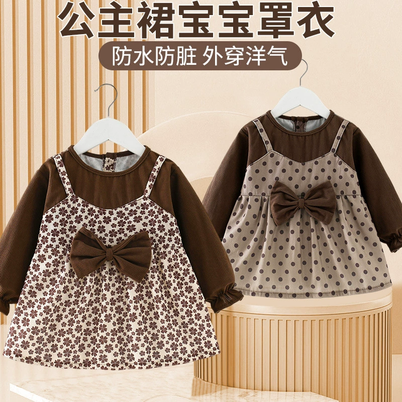 Детская одежда для девочек носит одежные платья принцессы осенью и зимой