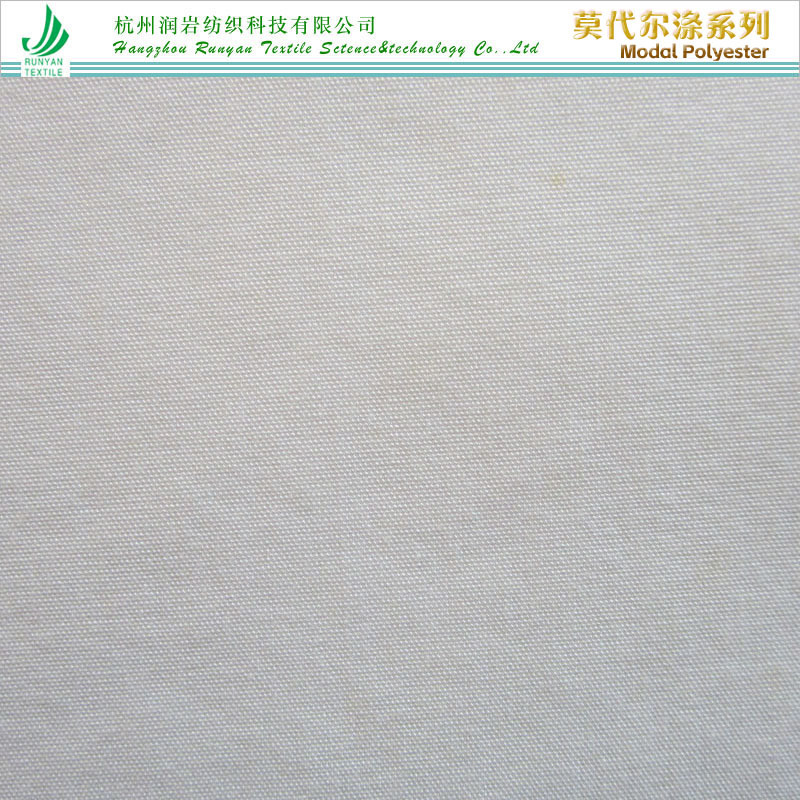 32*150D+32莫代尔涤面料180gsm莫代尔涤平纹子母条面料