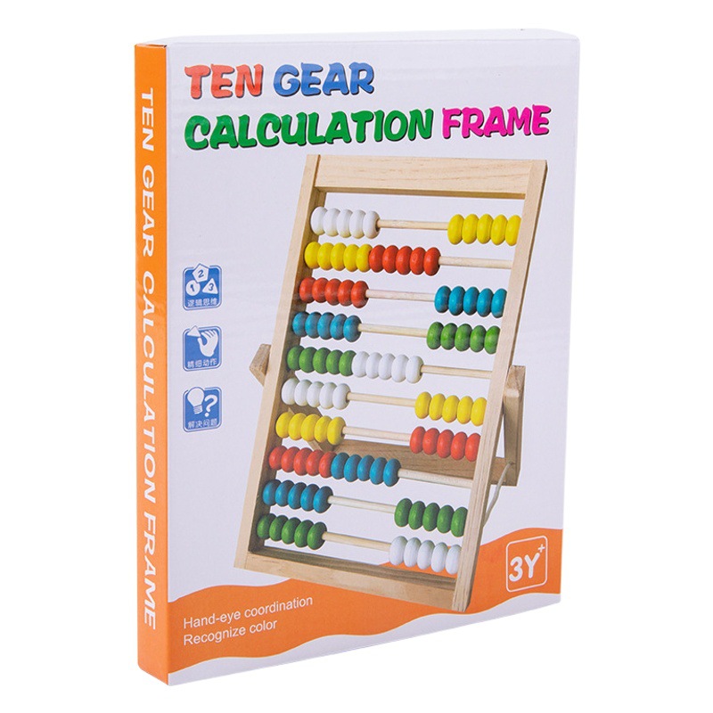 Rack de cálculo jardín de infantes estudiante de escuela primaria matemáticas aritmética palo niños Ábaco adición y resta aritmética educación temprana material didáctico
