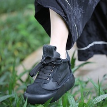 广州头层牛皮面包底运动版女靴999-31偏大一码