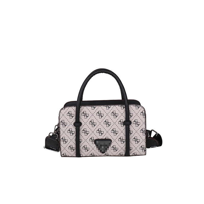 Bolso de mano estampado transfronterizo para mujer 2024 nuevo bolso de hombro a cuadros retro moda simple bolso de mensajero de viaje