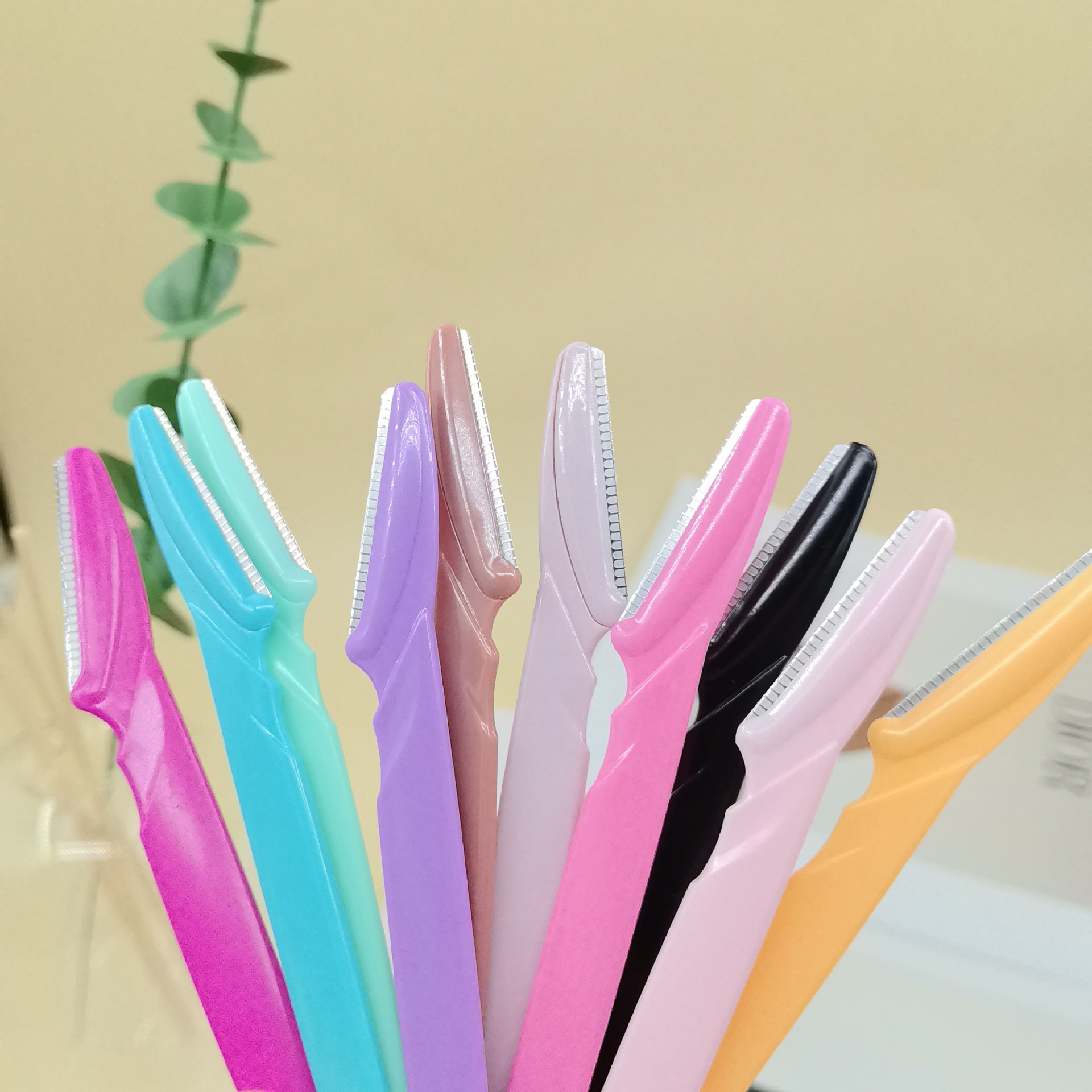 初学者新手工具工厂批发修眉刀直柄刮毛刀剃眉毛刮眉刀修眉器