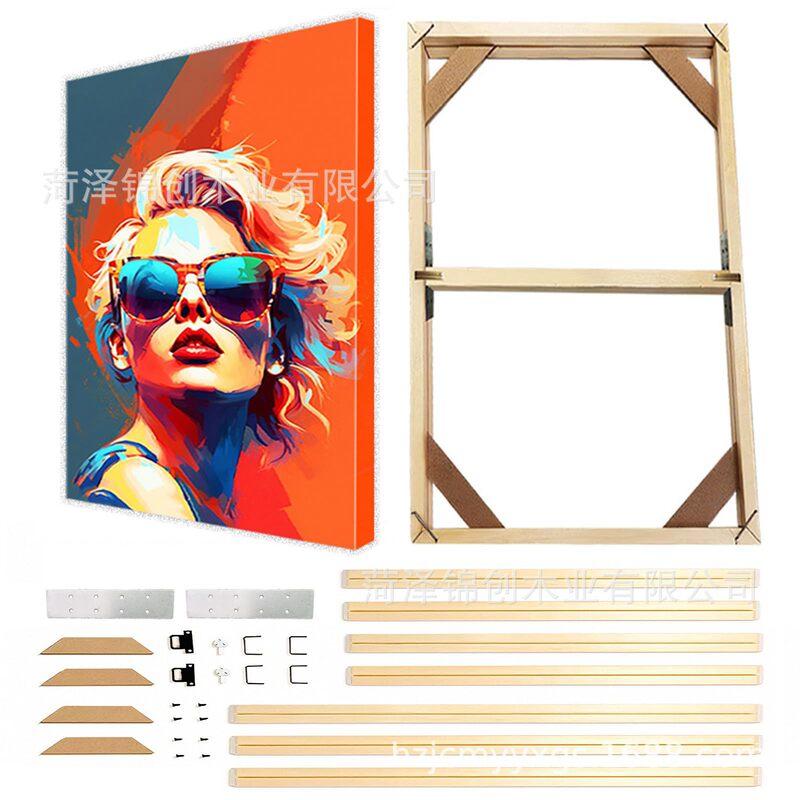 Canvas Frame Self-Assembly Wooden Picture Frame Kit Oil Painting Canvas Stretcher Poster Stand Canvas Frame Self-Assembly Wooden Picture Frame Kit Oil Painting Canvas Stretcher Poster Stand