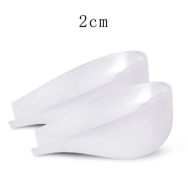 Silicone Invisible Height-increasing Insoles Leisure Sports Invisible Shock-absorbing Shoes Heel-increasing Pad No Yellowing Aging Resistance