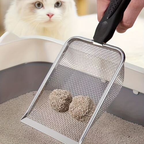 Stainless Steel Cat Litter Scoop with Small Holes, Bentonite Mineral Sand Shovel, Walnut Sand Bedding Scoop – Pet Supplies Available from Manufacturer