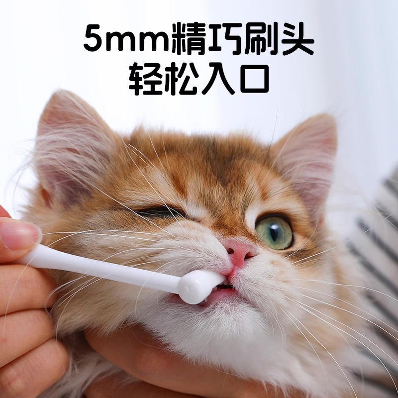 Cepillo de dientes para mascotas para gatos, pasta de dientes para gatos, peluche para perros, aliento para perros pequeños, piedra para dientes, artefacto mágico