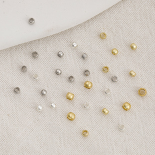 18K copper plated real gold bag gold color can be clamped flat positioning beads DIY handmade jewelry accessories finishing fixed beads