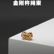 镀18k金色藏式复古文玩三通金刚杵线束配件diy设计高级感线束饰