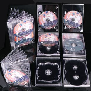 Transparent VCD inner core CD tray lined with record DVD disc tray disc box Film and Television disc packaging box