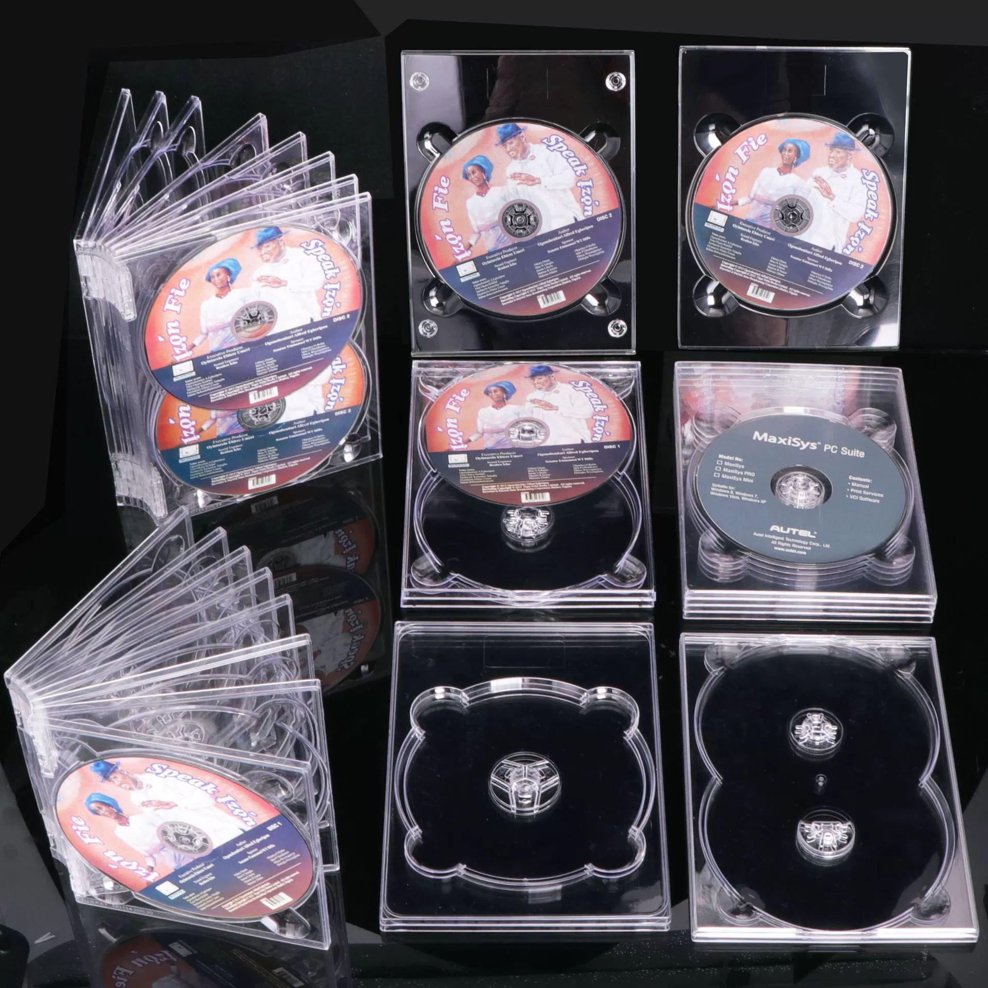 Прозрачный VCD внутренний держатель Core CD лоток выстроились записи DVD держатель диска Box фильм и телевидение Диск Упаковочная Коробка