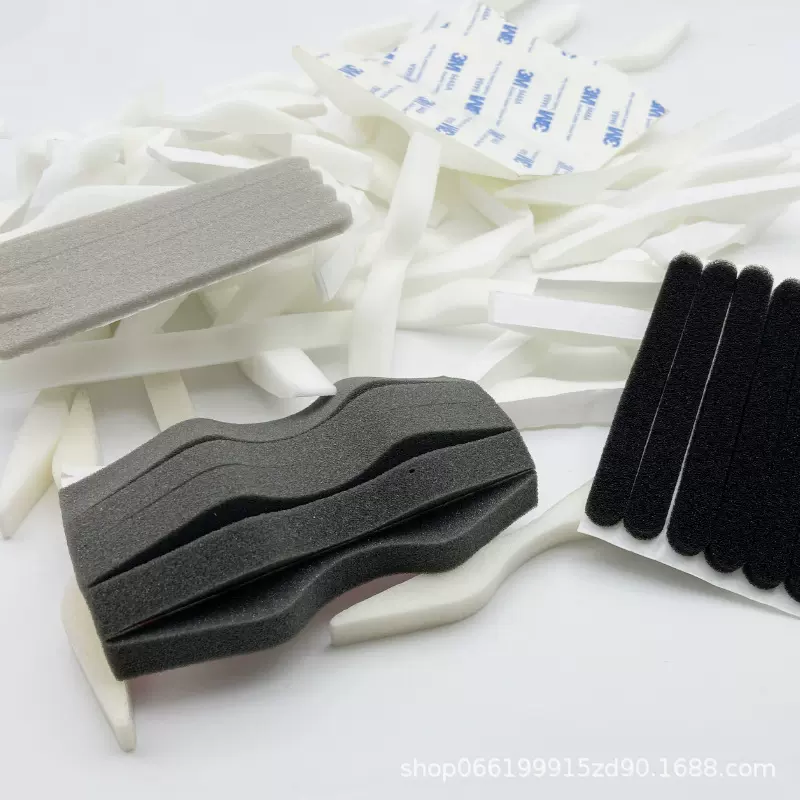 kn95口罩鼻梁条w型条海绵条背胶定型条防雾气硅胶条防护