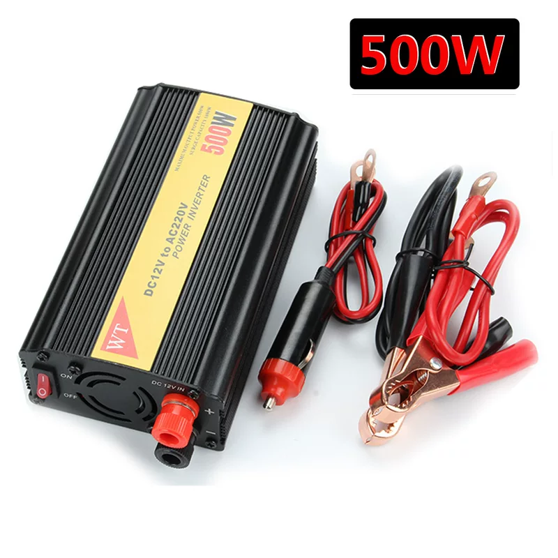 Исправленный преобразователь строки волна Foot power 500W автомобильный домашний инвертор 12V источник питания USB зарядка