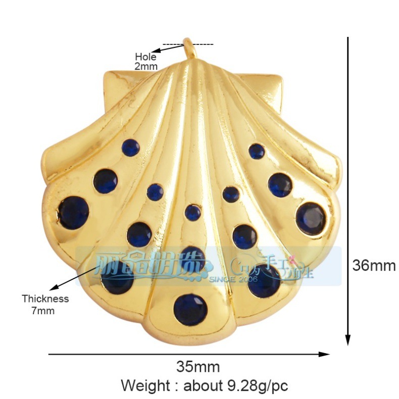 2g Weight Pendant Jewelry Making Type 18K Gold Plated Plating Material DIY Jewelry Accessories Classification 1 Piece Quantity Copper Material Scallop, Starfish, Conch Pattern All Seasons Season Marine Style Style 1 Piece Copper 18K Gold Plated Scallop Starfish Conch Pendant 10