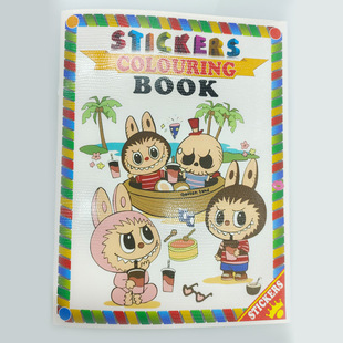 Cartoon Labu coloring book baby graffiti book children's stickers color children's coloring crayon drawing book 4-10 years old