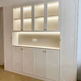 厨房壁橱;拉篮;墙布