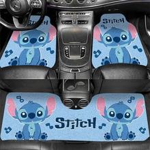 卡通可爱米奇大眼怪丝圈垫汽车地毯式耐脏防滑车用保护通用脚垫