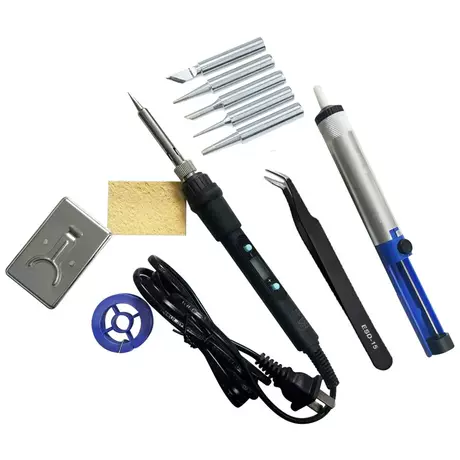 Digital display 530+5 heads+tweezers+sponge+mini tin wire+half aluminum and half plastic+simple bracket