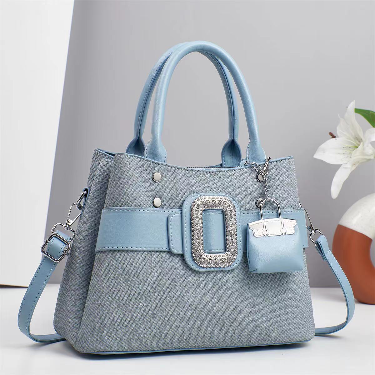 Nueva moda todo-fósforo casual bandolera estudiante viajero mensajero tote bolso simple de gran capacidad femenino 2025