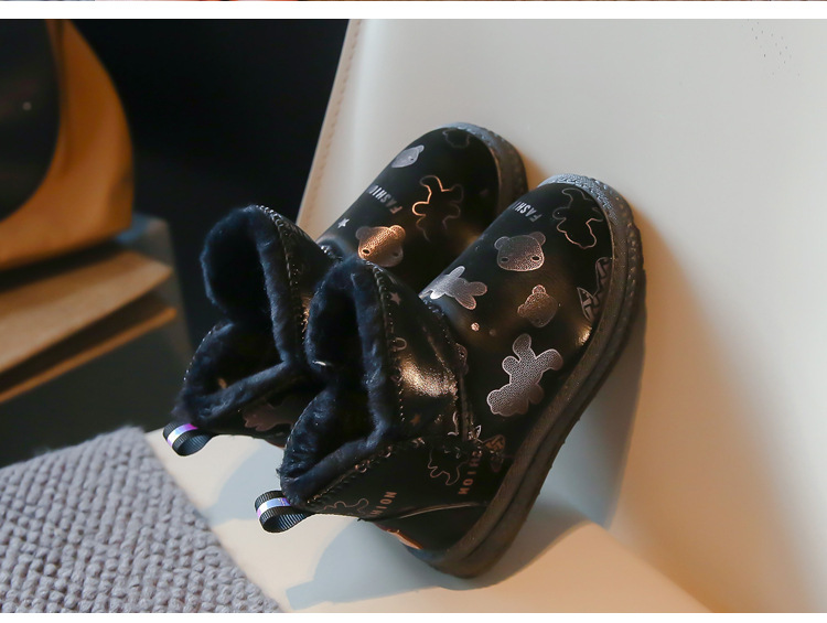 Simpatiche scarpe di cotone da ragazza 2023 nuovi stivali invernali di cotone morbidi e spessi isolanti, antiscivolo, stivali da neve per ragazzi,_voghion.com