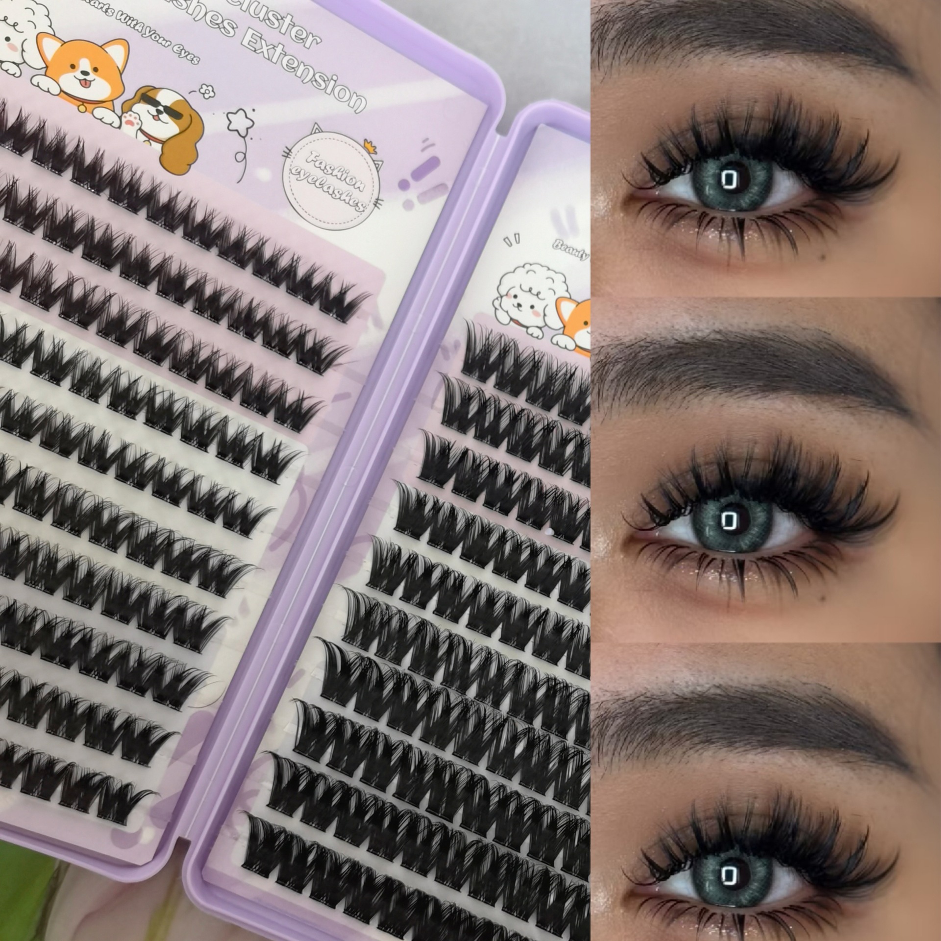 Las pestañas falsas transfronterizas proporcionan pestañas falsas de gran capacidad sin pegamento.