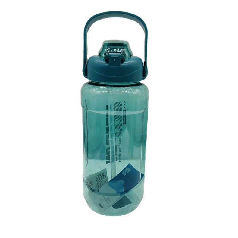 Tianyi nuevo deportes fitness paja espacio taza de gran capacidad 2000ml taza de agua portátil hervidor de agua botella