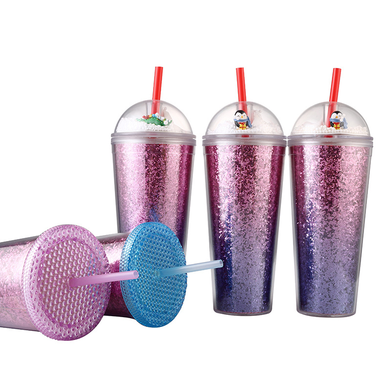 YS004 650ML渐层PET片拱形罩吸管杯 (4)