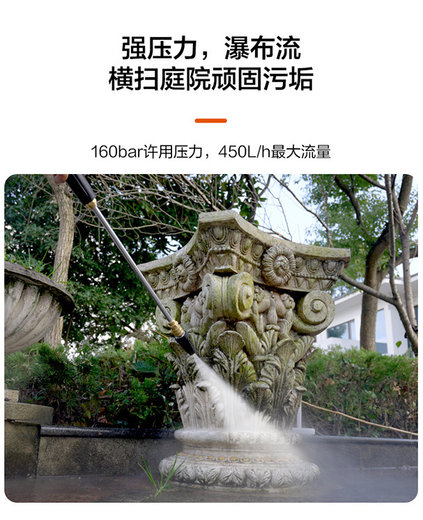 Yili 5780 Courtyard Cleaning Machine Household Car Washing Machine Water Pump High Pressure Water Gun Powerfully Rush the Ground Car Brush Artifact Gun