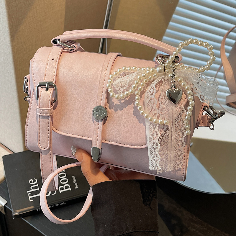 Borsa a tracolla quadrata retro borsa donna versatile elegante_voghion.com