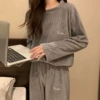 Gray warm-suit