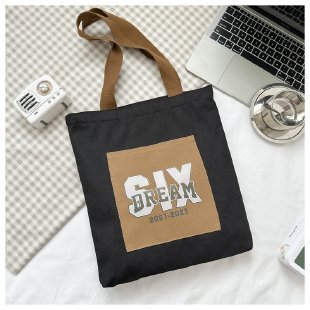 Wholesale of 2025 new casual and fashionable canvas bags, large-capacity single-shoulder bags for college students' shopping, and trendy tote bags undefined
