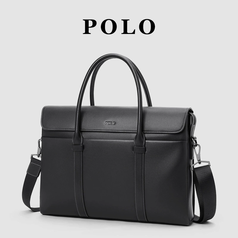 POLO Мужская кожаная сумка через плечо, стиль одной лямки, высококачественный стиль, натуральная кожа, дубленная