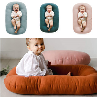 Cross-border cotton newborn uterus bionic bed portable removable and washable Folding Crib bed factory direct sale