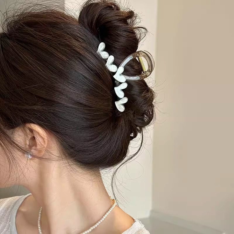 女性用ヘアピン、高級感のある韓国東大門と同じスタイルのヘアピン、後頭部のシャーククリップ、女性用ヘアアクセサリー|undefined