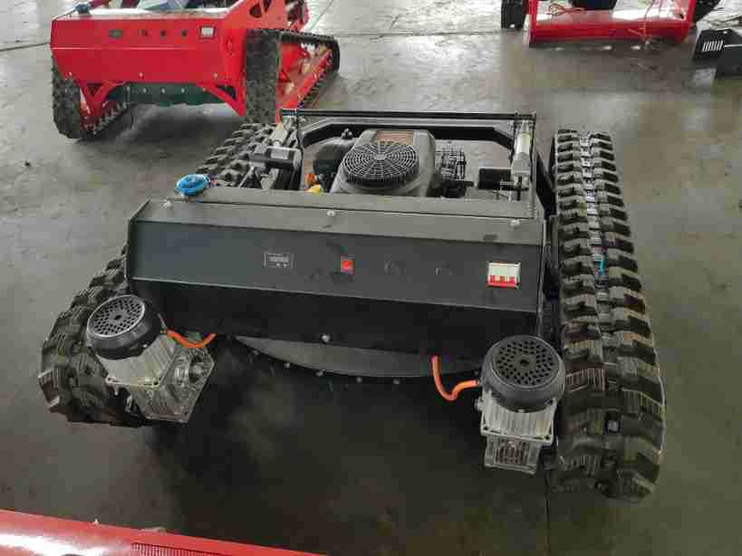Pequeño robot de corte de césped, oruga inteligente, deshierbe y deshierbe, aceite híbrido eléctrico, pendiente pronunciada, patio de plantación agrícola
